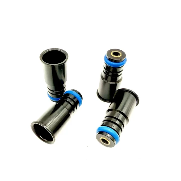 14mm top long adaptor for fuel injectors Black